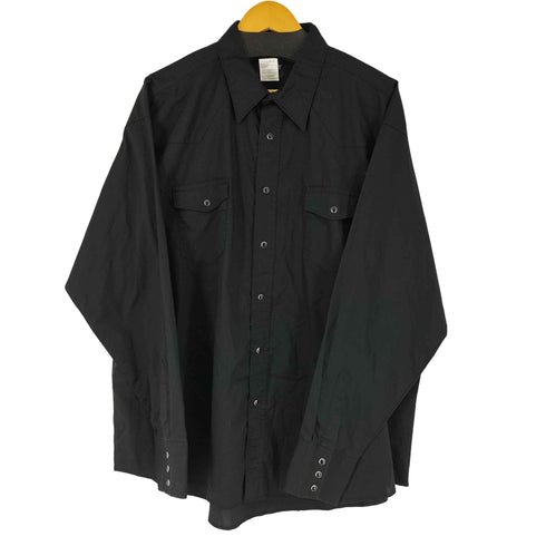 ラングラー Wrangler Long Sleeve Western Shirt(Black) メンズ import:XXL
